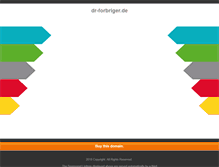 Tablet Screenshot of dr-forbriger.de
